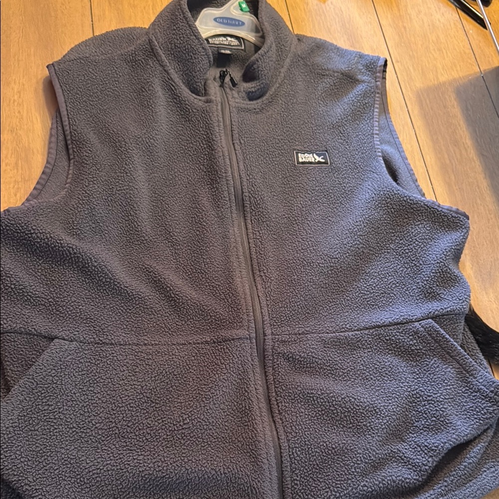 Eddie Bauer Dark Gray Fleece Vest